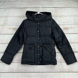 Ralph Lauren Polo Jeans‎ Co Full Zip Hooded Puffer Jacket Women's Size S Black